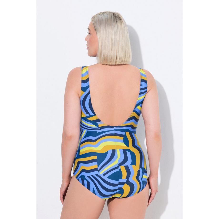 Ulla Popken Costume da bagno effetto incrociato coppe morbide anello decorativo  