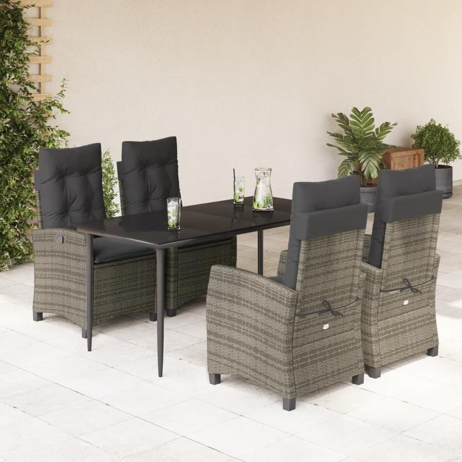 VidaXL set da pranzo da giardino Polirattan  