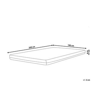 Beliani Memory-Schaummatratze aus Polyester GLEE - Hart (H3)  