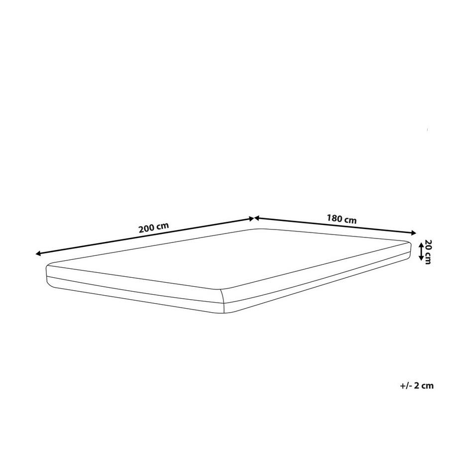 Beliani Materasso in Memory Foam en Schiuma PU GLEE  