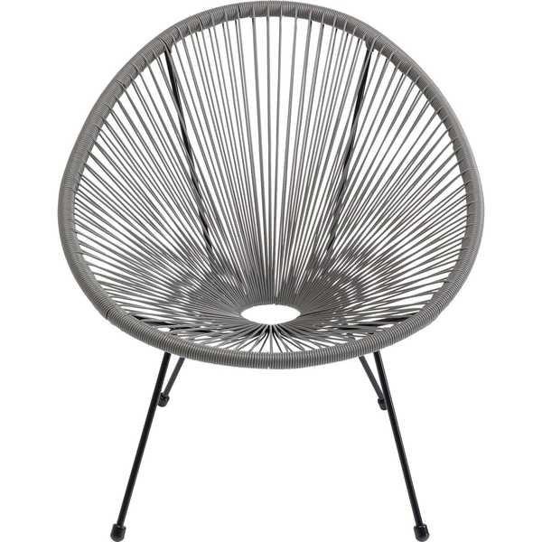 KARE Design Fauteuil gris Acapulco  