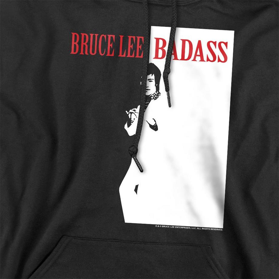 Bruce Lee Badass Felpa Con Cappuccio  