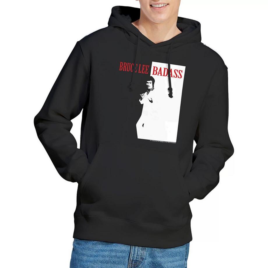 Bruce Lee Badass Felpa Con Cappuccio  