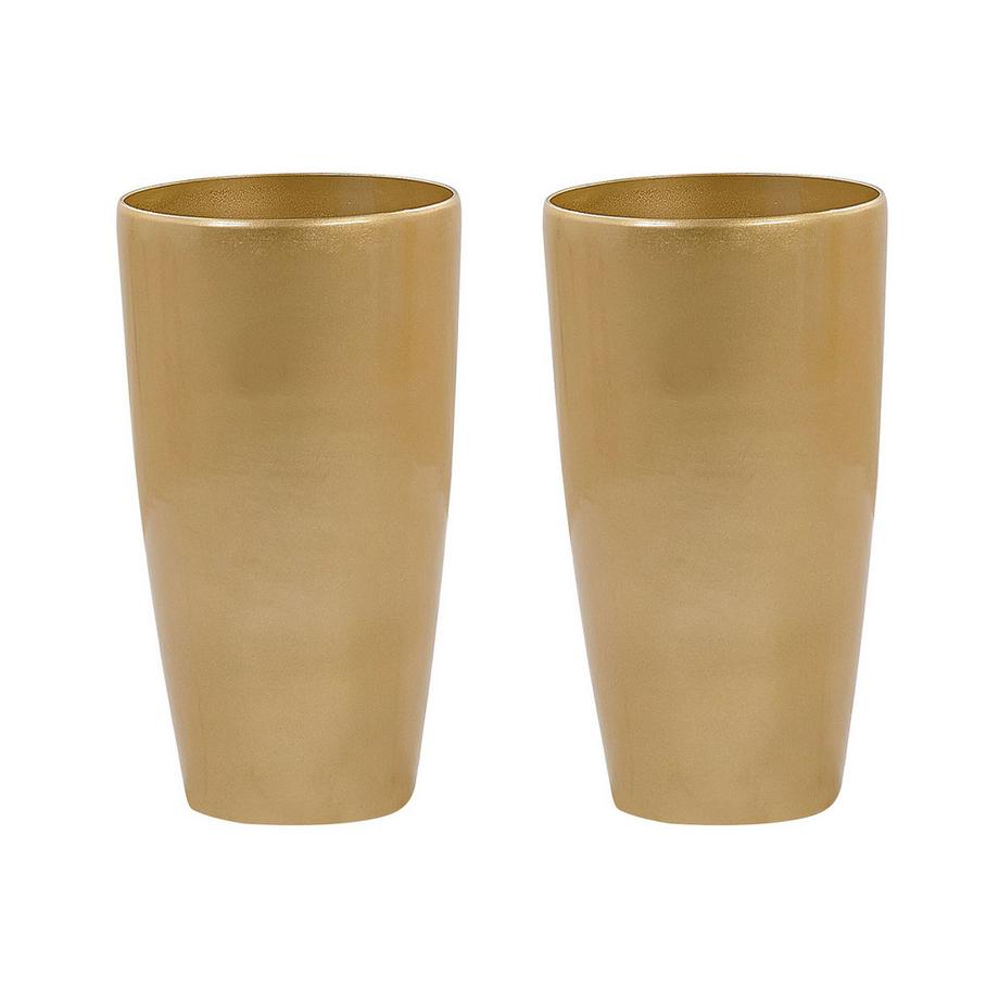 Set di 2 vasi per piante en Fibra d'argilla  TSERIA