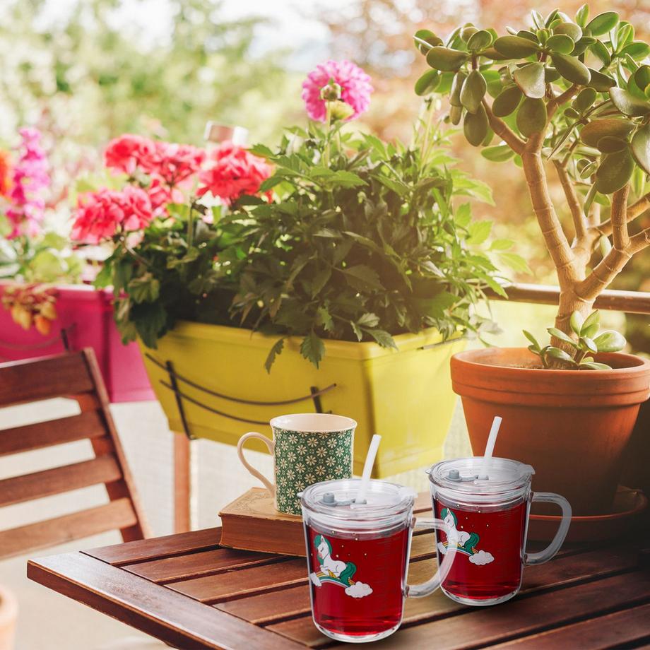 B2X  2er-Set Kindergläser mit Pferdemotiv 