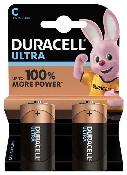 DURACELL  DURACELL Batterie Ultra Power MX1400 C, LR14, 1.5V 2 Stück 