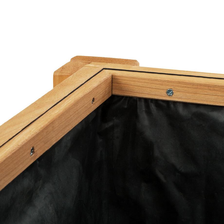 Tectake Hochbeet mit Ablage und Frühbeet-Aufsatz witterungsbeständig  