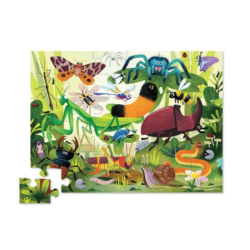 Crocodile Creek  Shaped Puzzle, Käfer im Garten 36 pcs , Crocodile Creek 