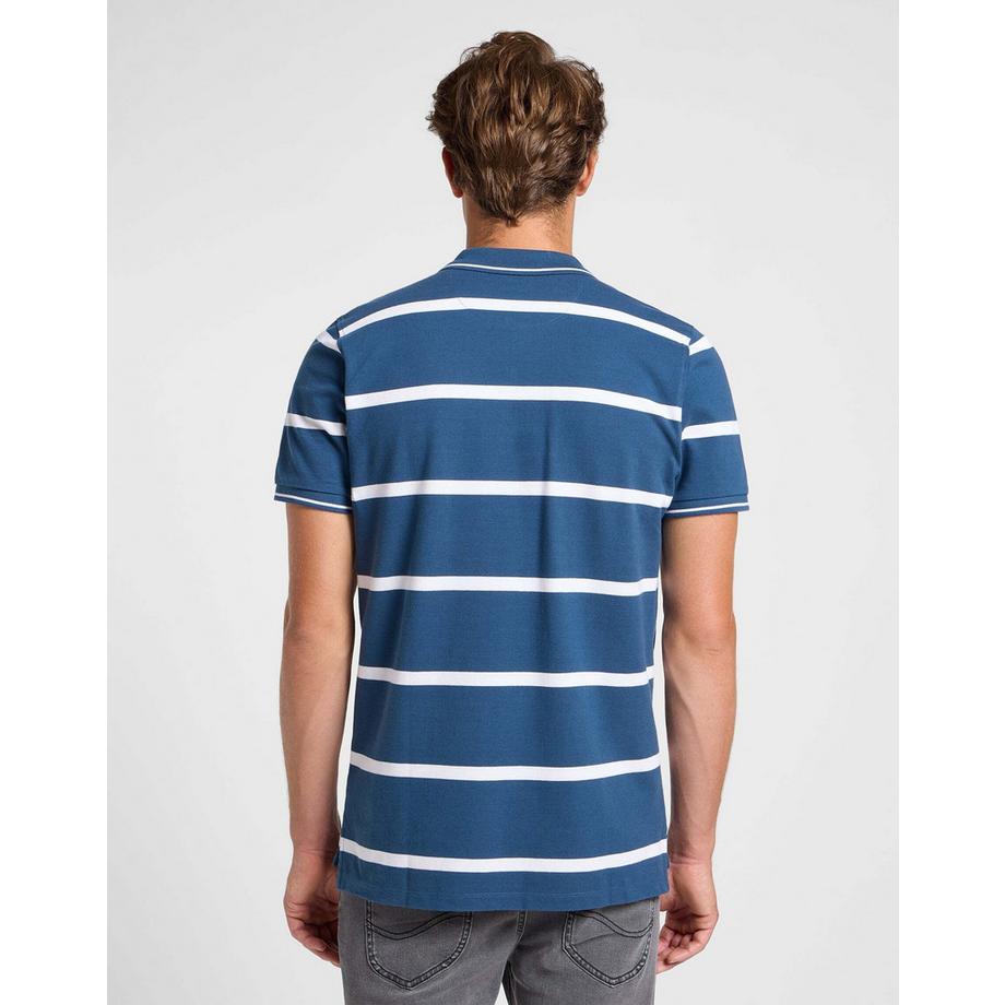 Lee Pique Polo Shirt a Righe  