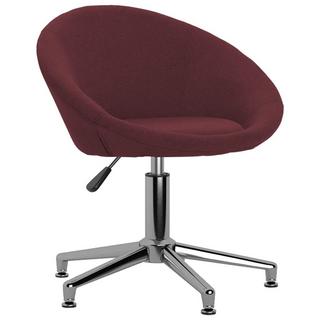 VidaXL Chaise pivotante de salle à manger tissu  