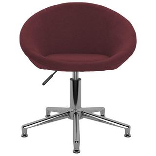 VidaXL Chaise pivotante de salle à manger tissu  