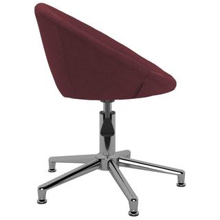 VidaXL Chaise pivotante de salle à manger tissu  