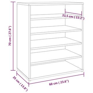 VidaXL Armoire à chaussures bois d'ingénierie  