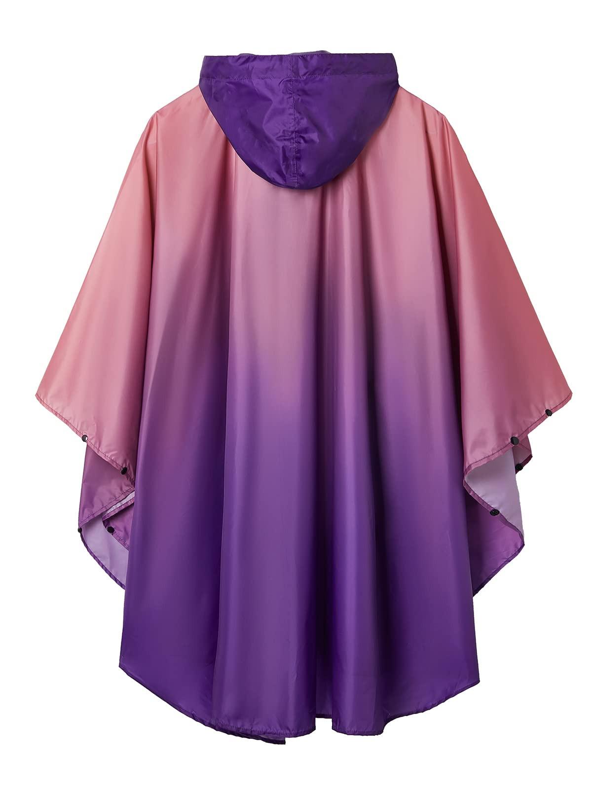 Alopini Mantella Antipioggia con Cappuccio Cerniera Riutilizzabile  