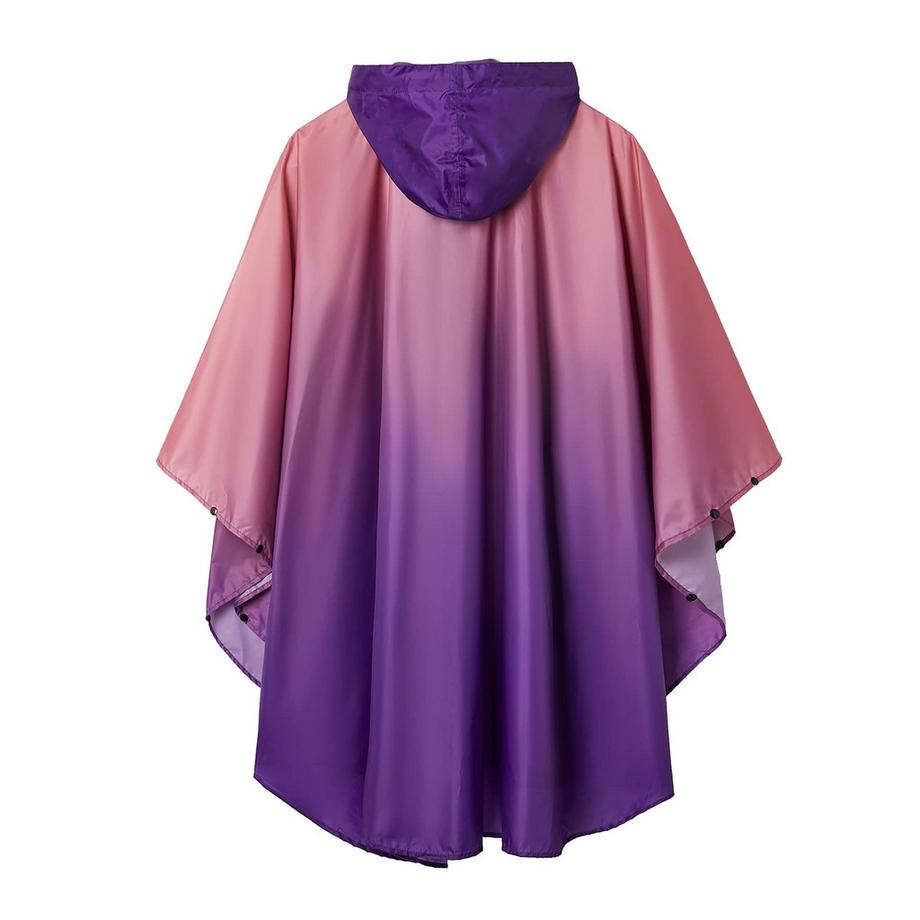 Alopini Regencape mit Kapuze Reissverschluss Wiederverwendbarer Regenmantel  