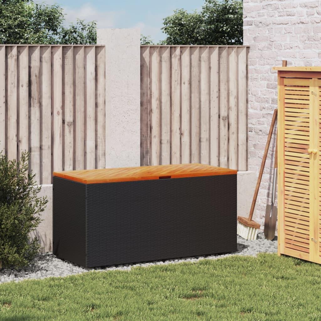 VidaXL Boîte de rangement de jardin rotin synthétique  