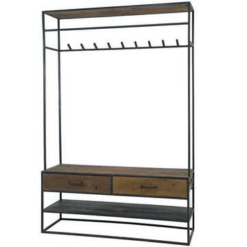 Garderobe Blend robustes Hartholz