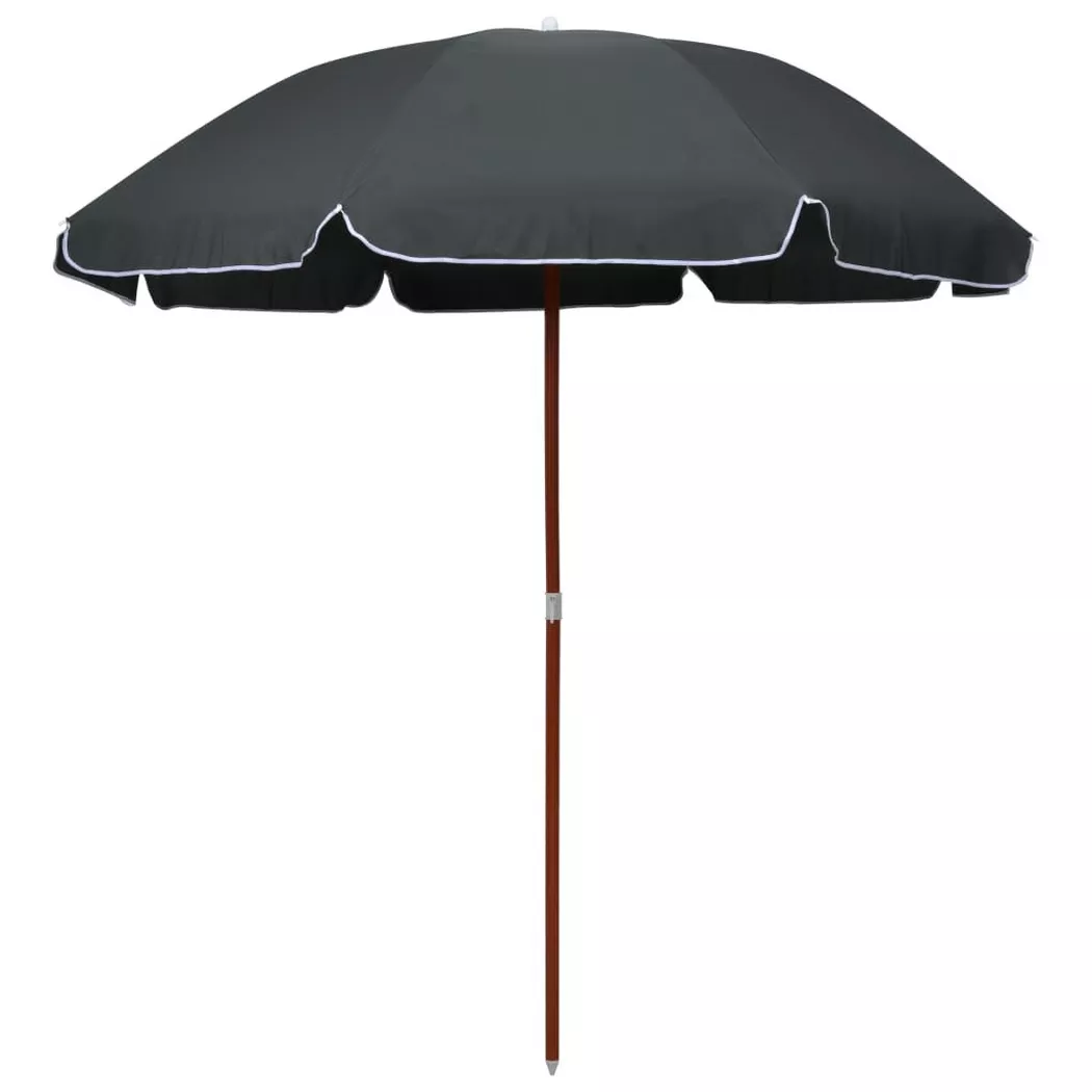VidaXL - ombrellone da giardino, One Size, Grigio