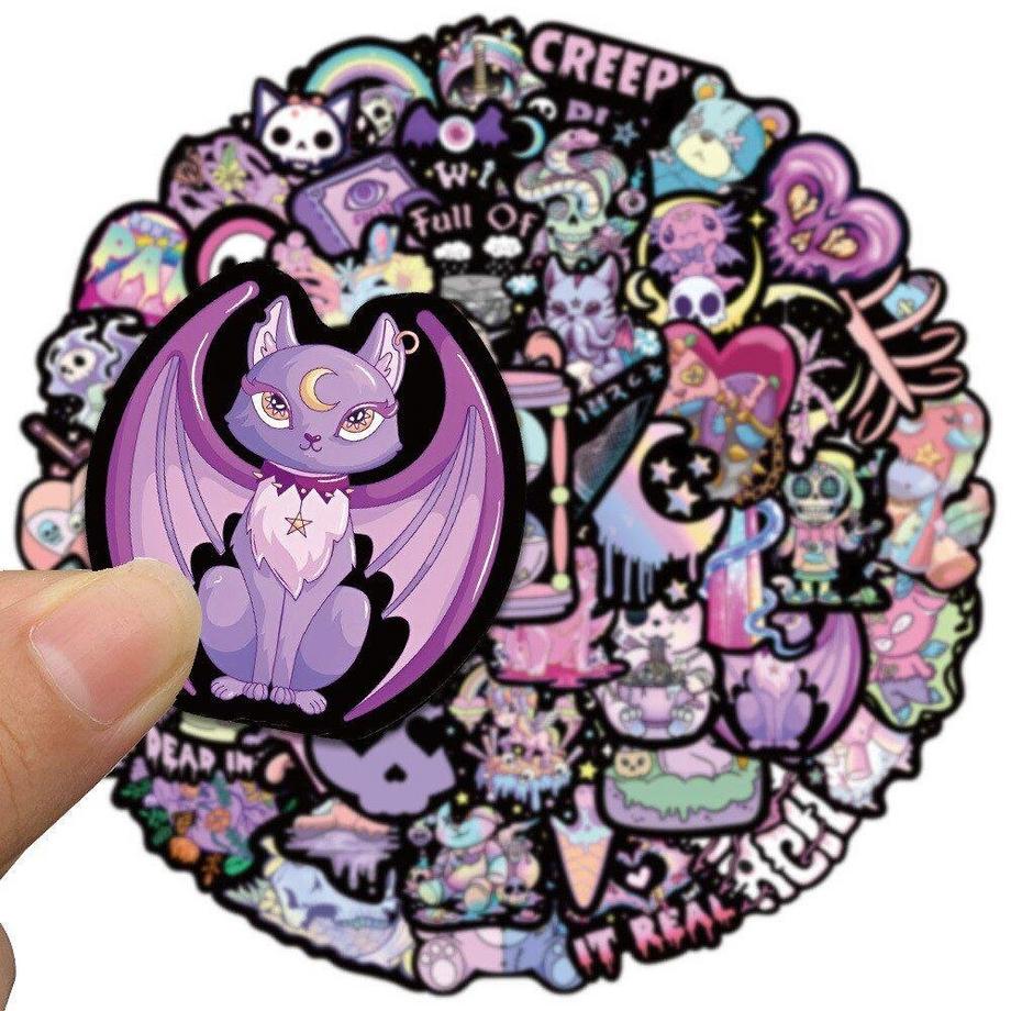 Gameloot Aufkleber mit niedlichen Horrormotiven - 50 Stk  