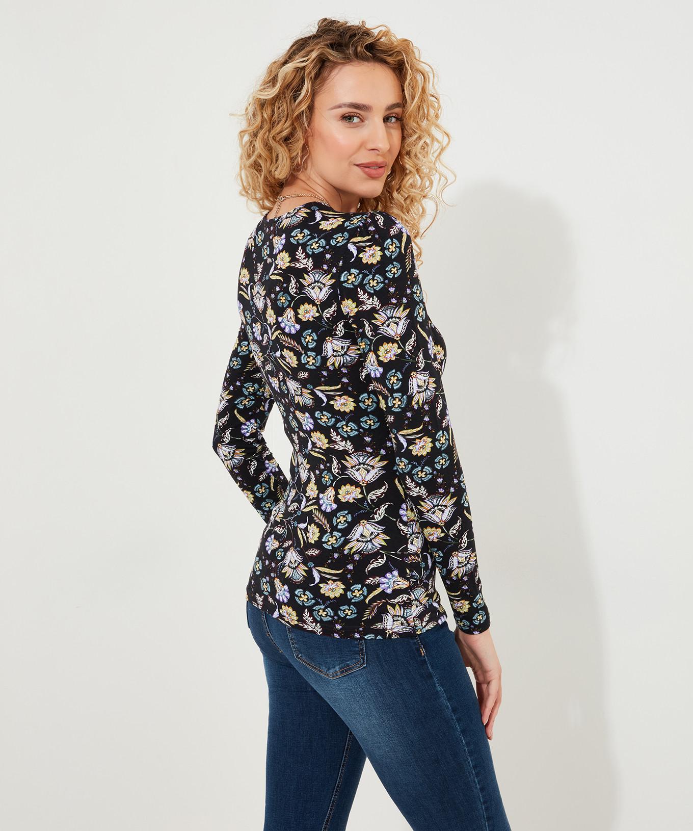 Joe Browns  Haut Jersey Cache-Coeur Floral 