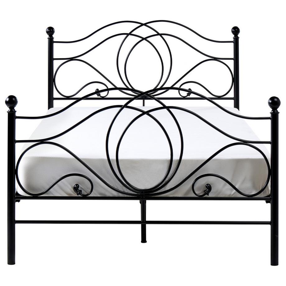 Beliani Letto en Acciaio  LYRA  