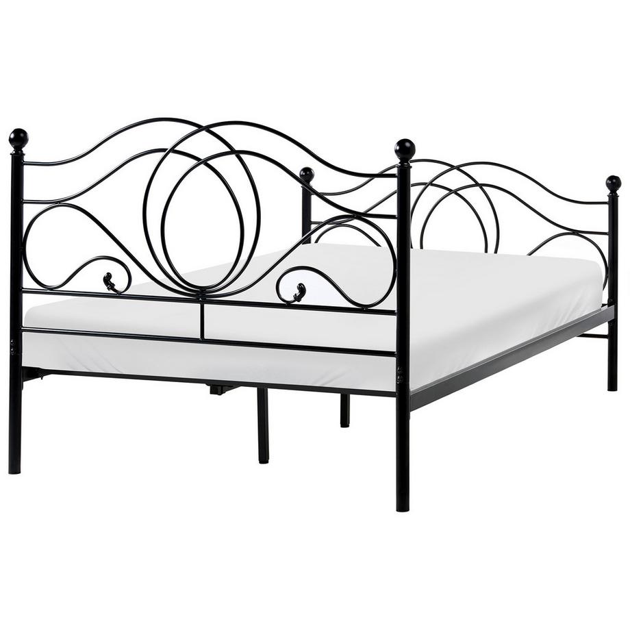 Beliani Letto en Acciaio  LYRA  