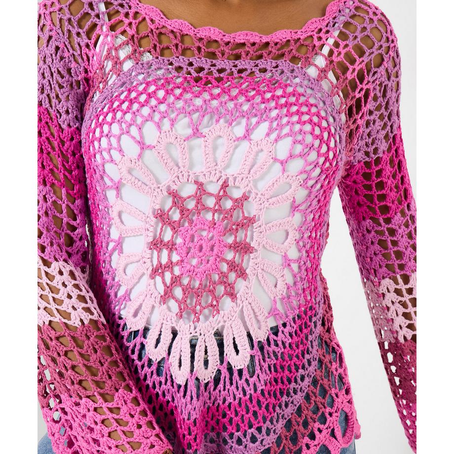 Joe Browns  Häkel-Pullover mit langen Ärmeln 