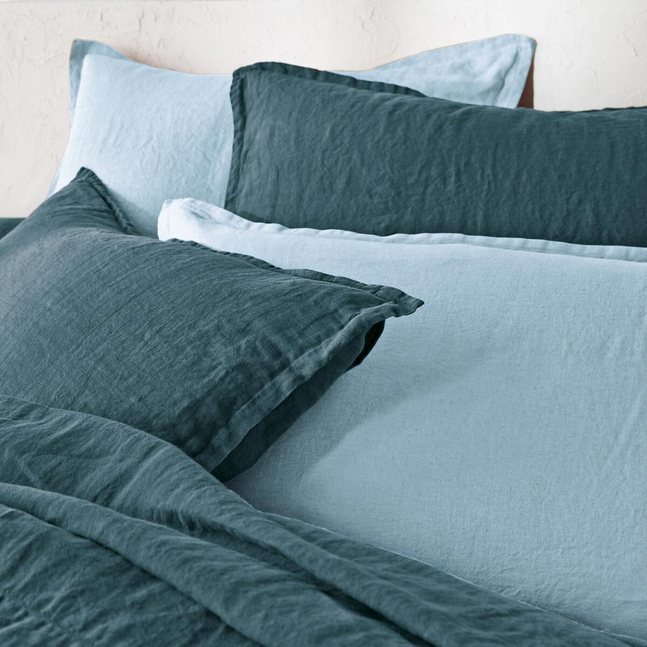 Housse de couette en lin lavé