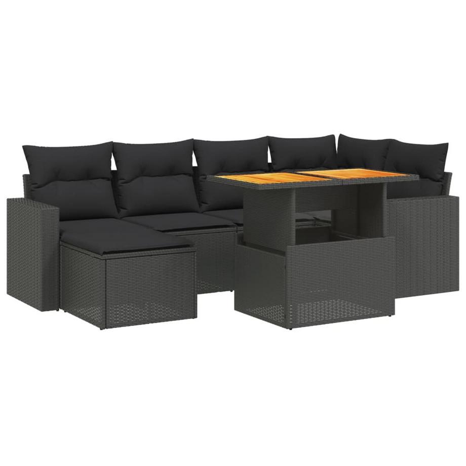 set divano da giardino Polirattan
