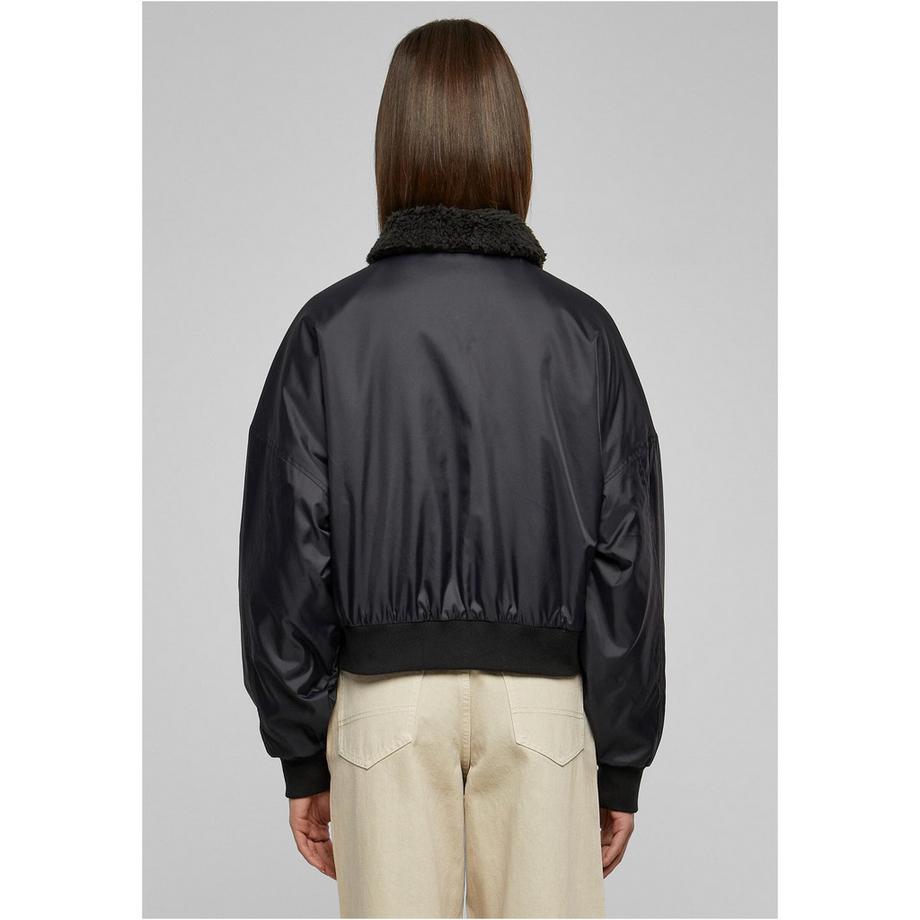 URBAN CLASSICS Blouson bombardier avec col en fausse fourrure  