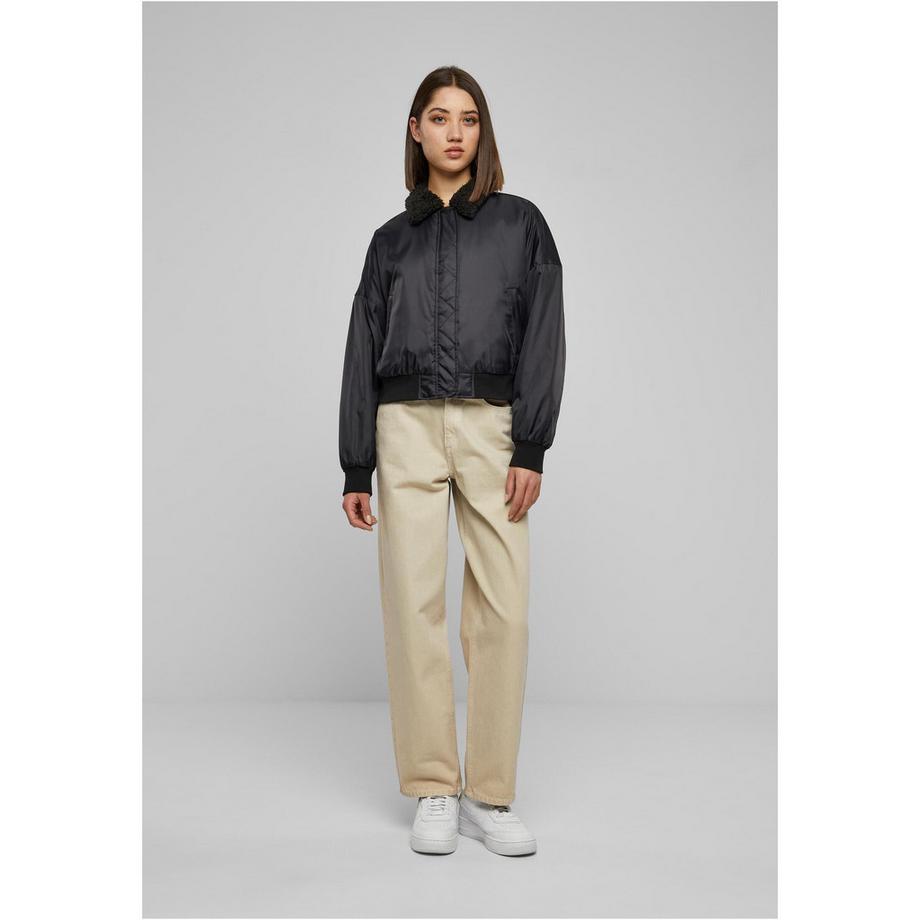 URBAN CLASSICS Blouson bombardier avec col en fausse fourrure  