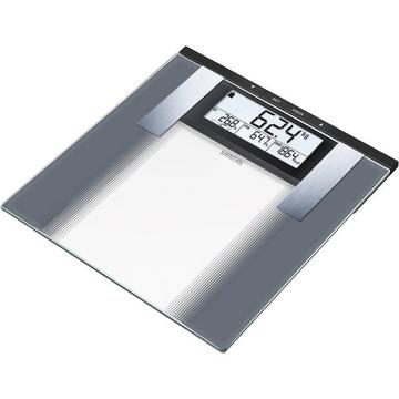 SBG 21 Körperanalysewaage Wägebereich (max.)=180 kg Grau, Glas