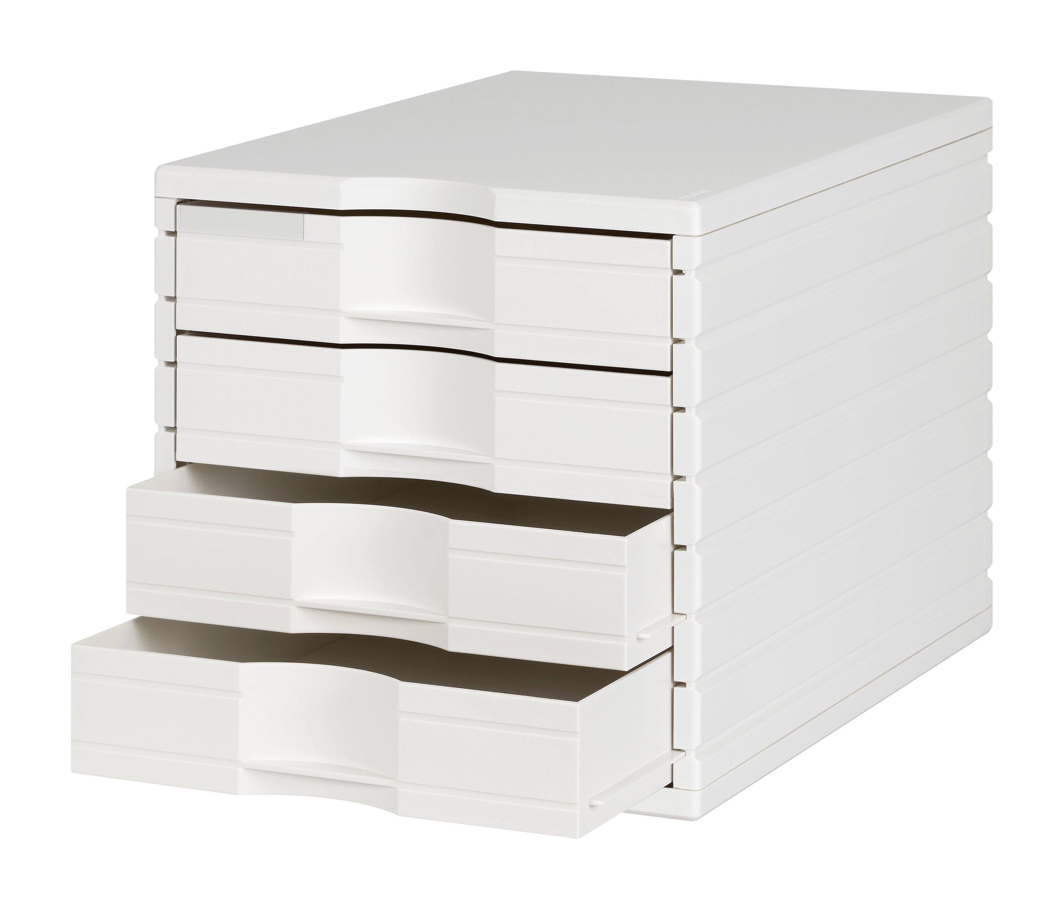 Styro boîte à tiroirs de bureau, weiss  
