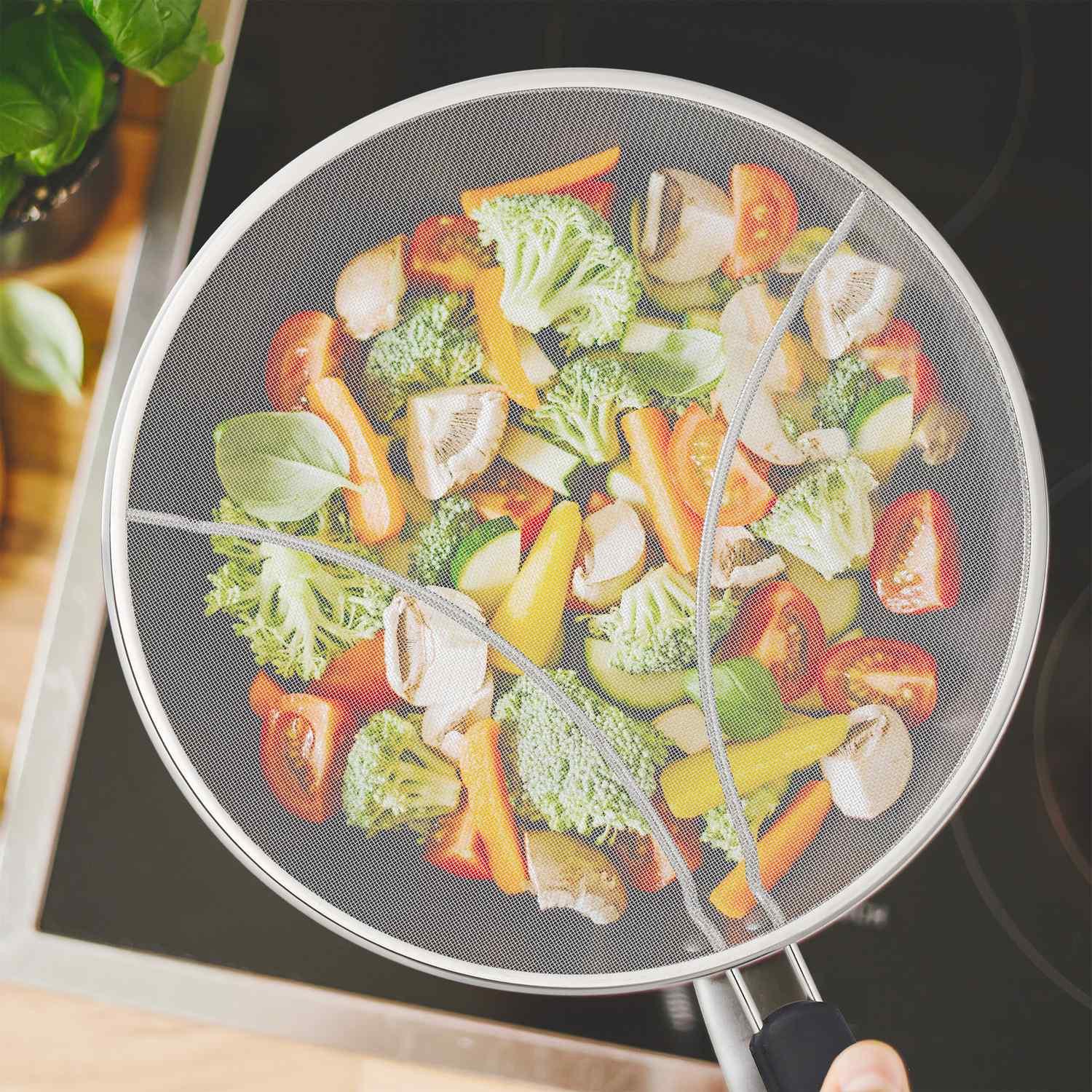 B2X Protection anti-éclaboussures pour ustensiles de cuisine 33 cm  