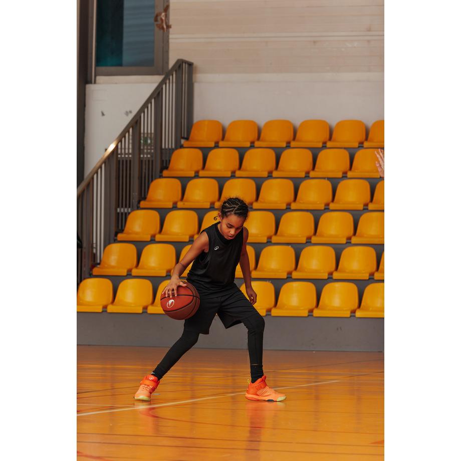 KIPSTA SS500 High Junior Scarpa da Basket Hoher Kinder-Basketballschuh – SS500 High Junior, Orange 