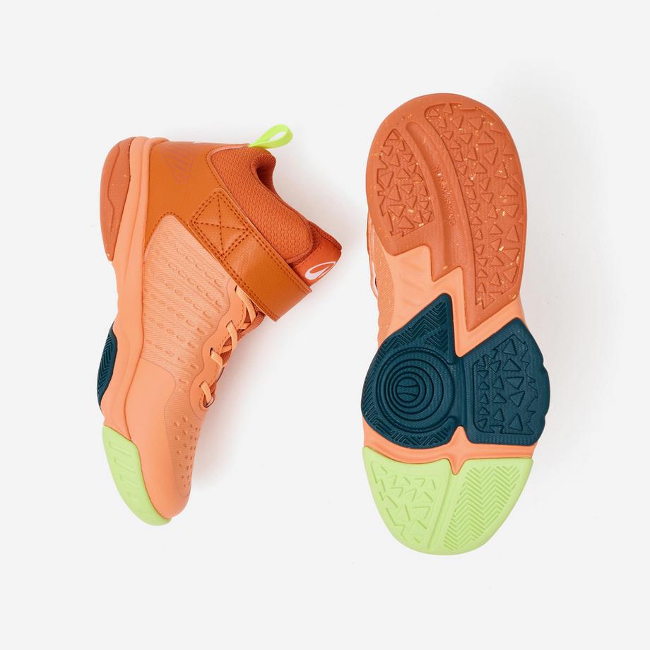 KIPSTA SS500 High Junior Scarpa da Basket Hoher Kinder-Basketballschuh – SS500 High Junior, Orange 