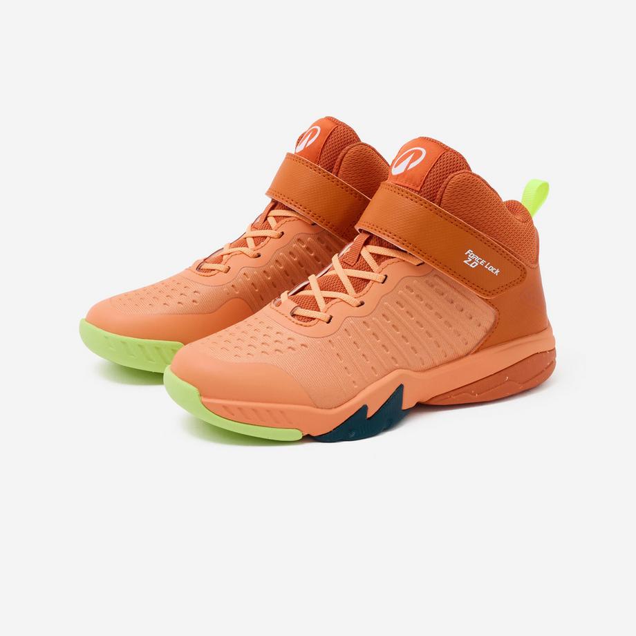 KIPSTA SS500 High Junior Scarpa da Basket Hoher Kinder-Basketballschuh – SS500 High Junior, Orange 