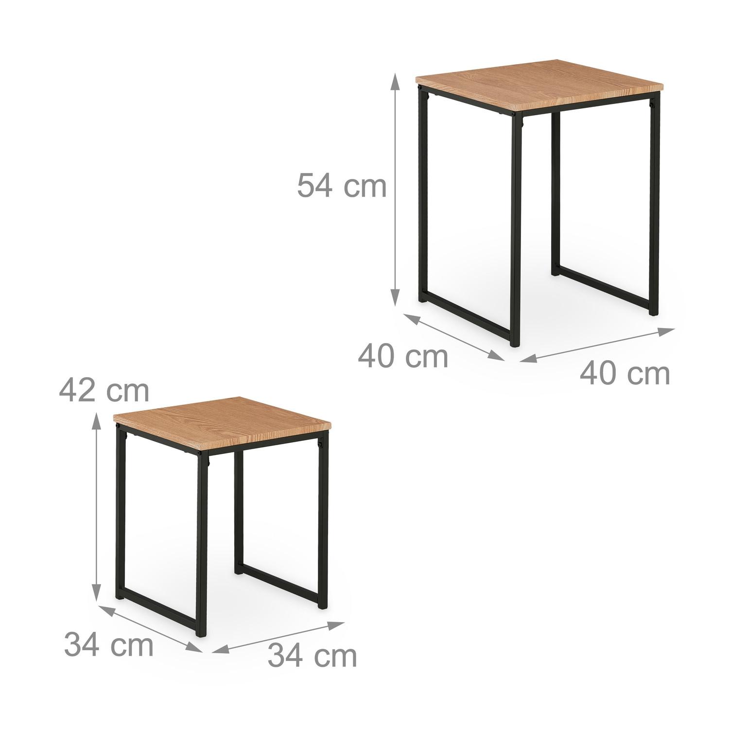 B2X Table d'appoint lot de 2  