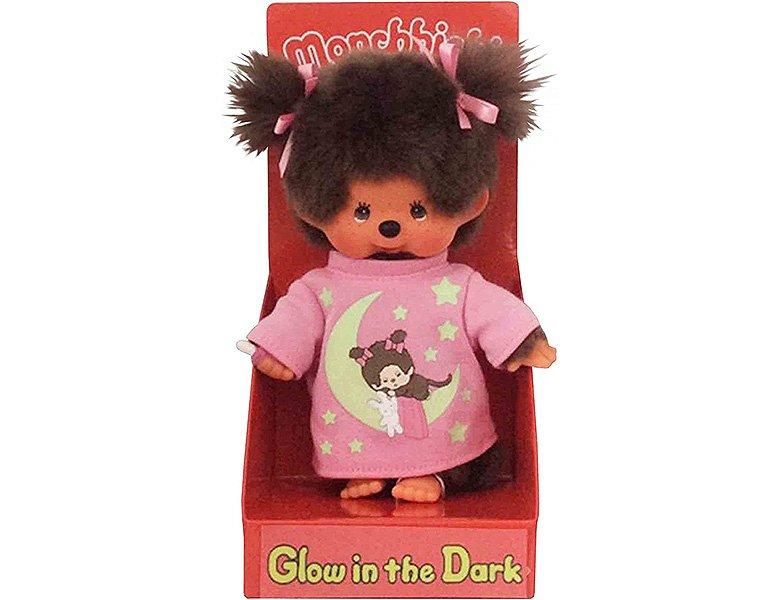 Monchhichi  Monchhichi Glow in the dark meisje (20cm) 