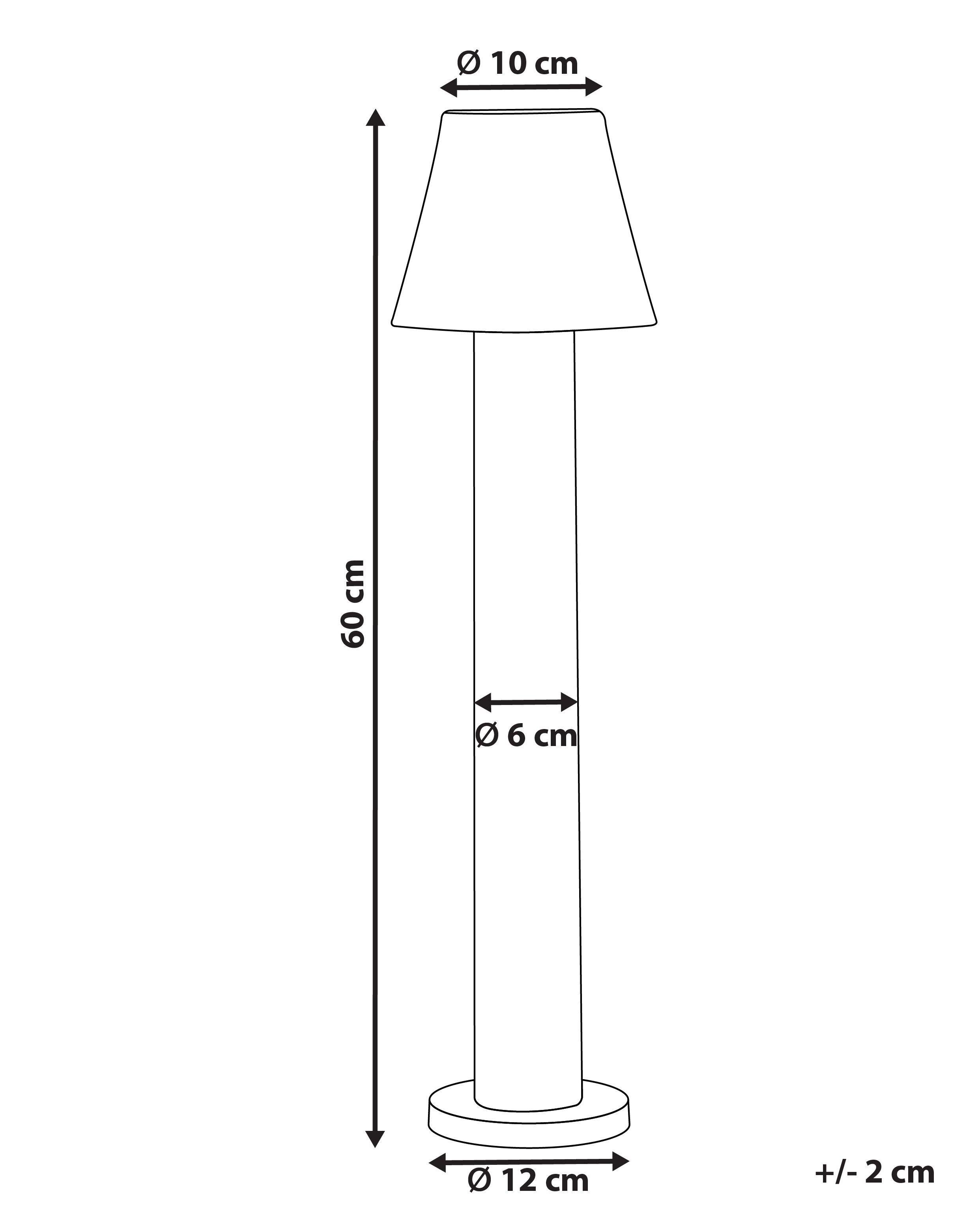 Beliani  Borne Lumineuse en Aluminium Moderne HOLMES 