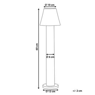 Beliani  Lampione da esterno a LED en Alluminio Moderno HOLMES 