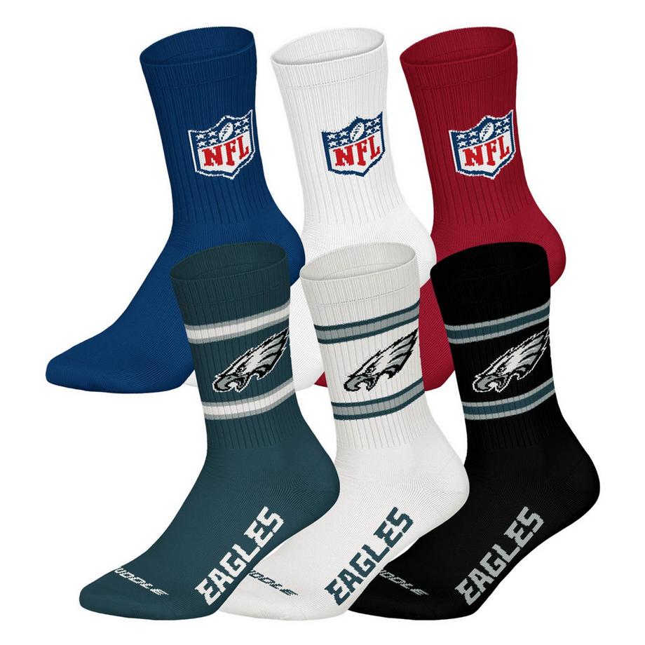 Chaussettes  Pack de 6 Stretch-NFL 6Pack Crew Socks