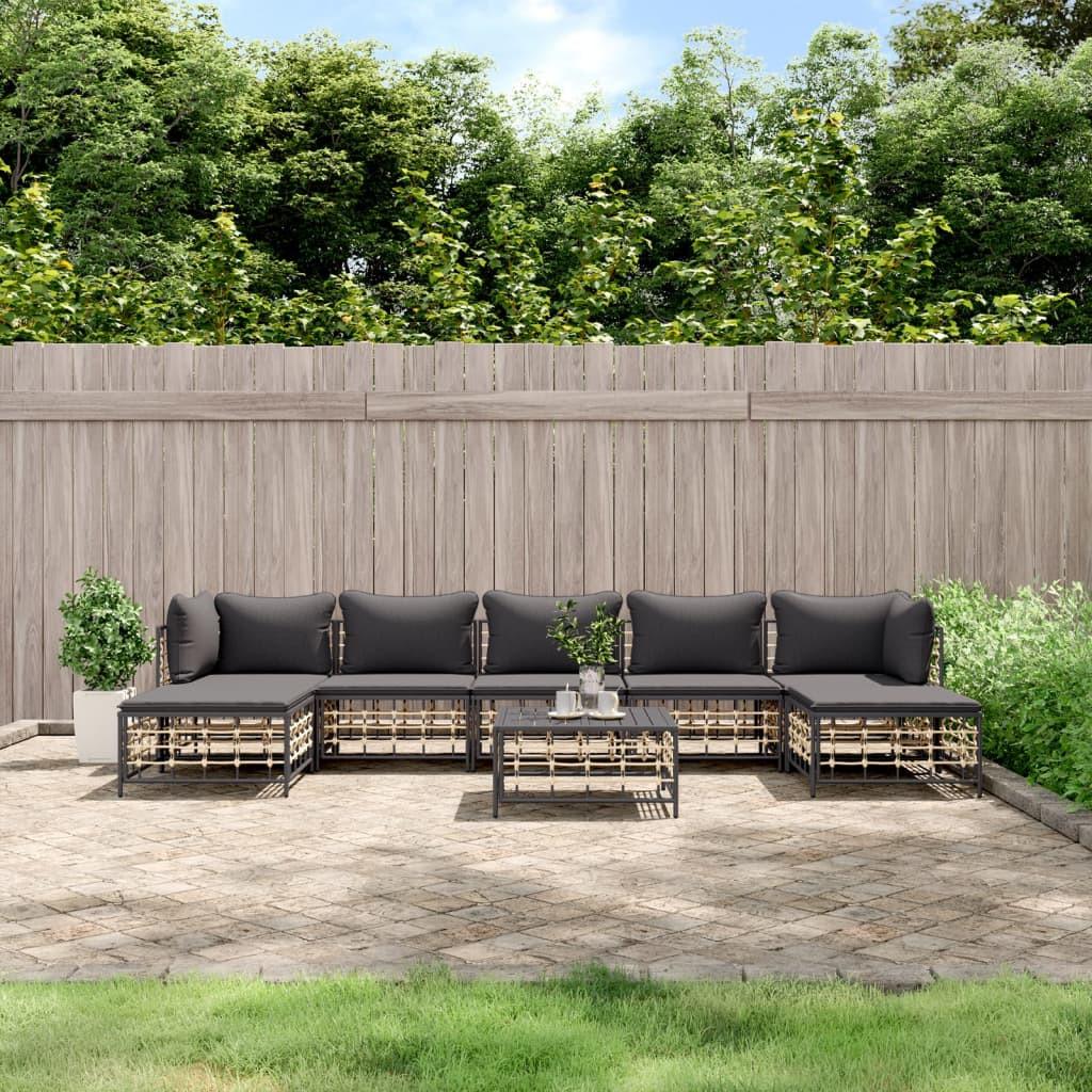 VidaXL Garten lounge set poly-rattan  