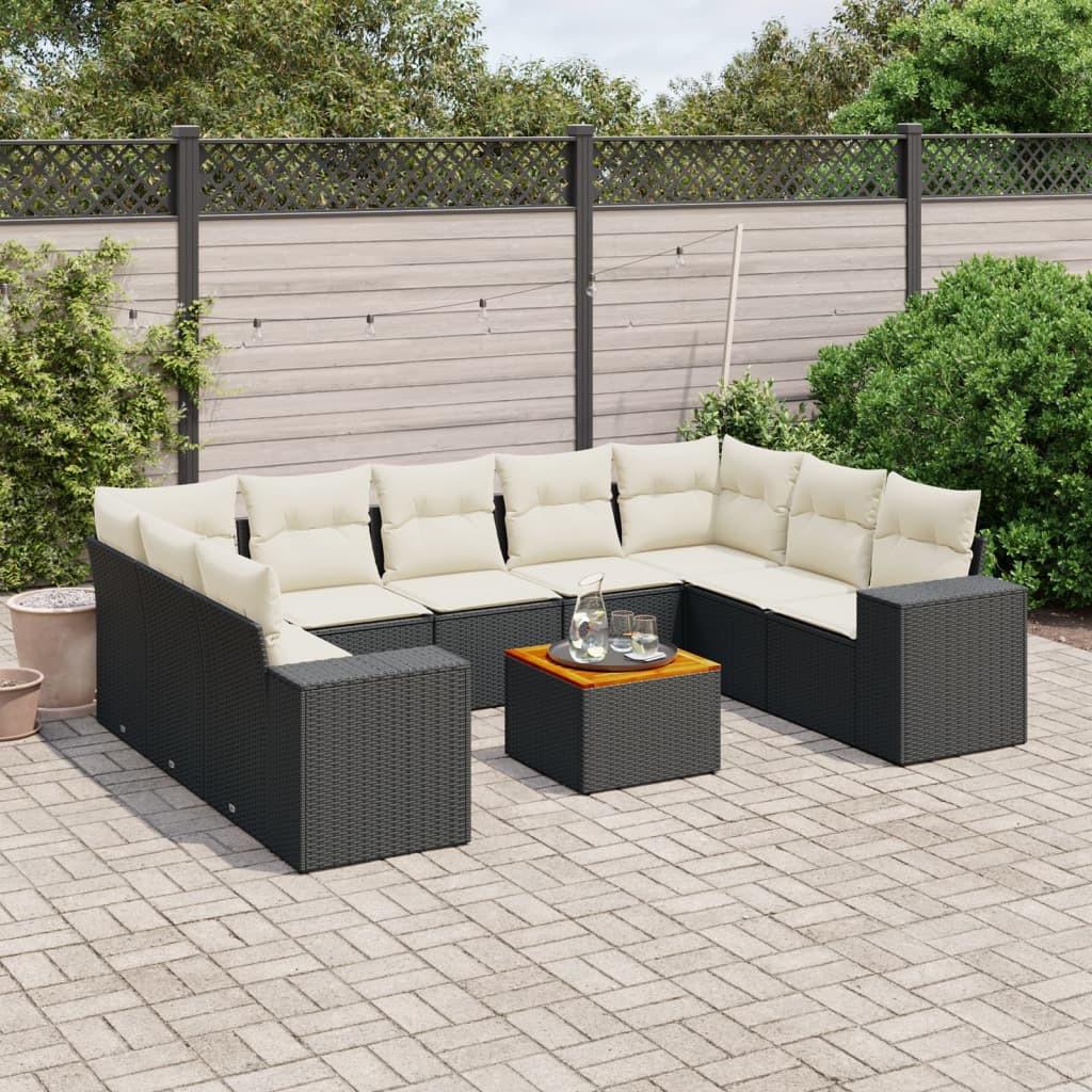 VidaXL set divano da giardino Polirattan  