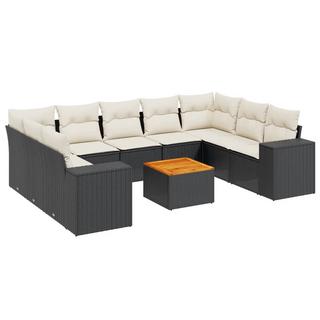 VidaXL set divano da giardino Polirattan  