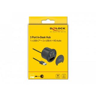 DeLock  62794 hub & concentrateur USB 3.2 Gen 1 (3.1 Gen 1) Type-A 5000 Mbit/s Noir 