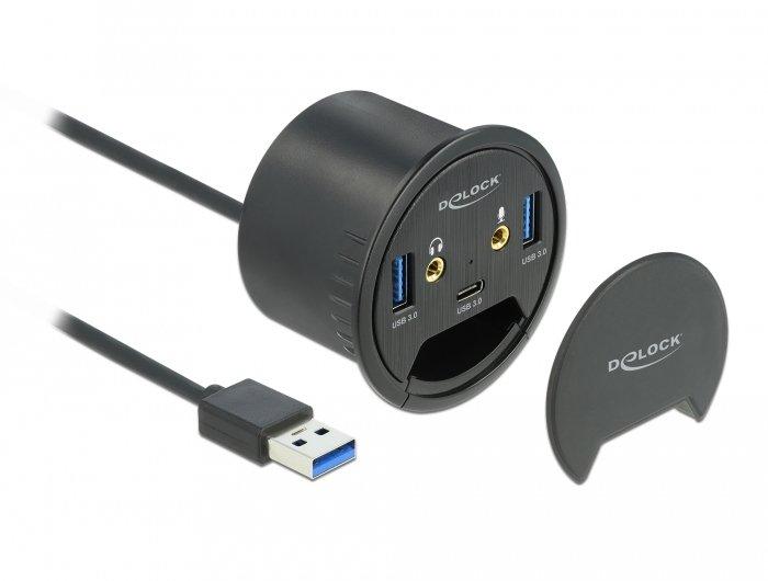 DeLock  62794 hub & concentrateur USB 3.2 Gen 1 (3.1 Gen 1) Type-A 5000 Mbit/s Noir 