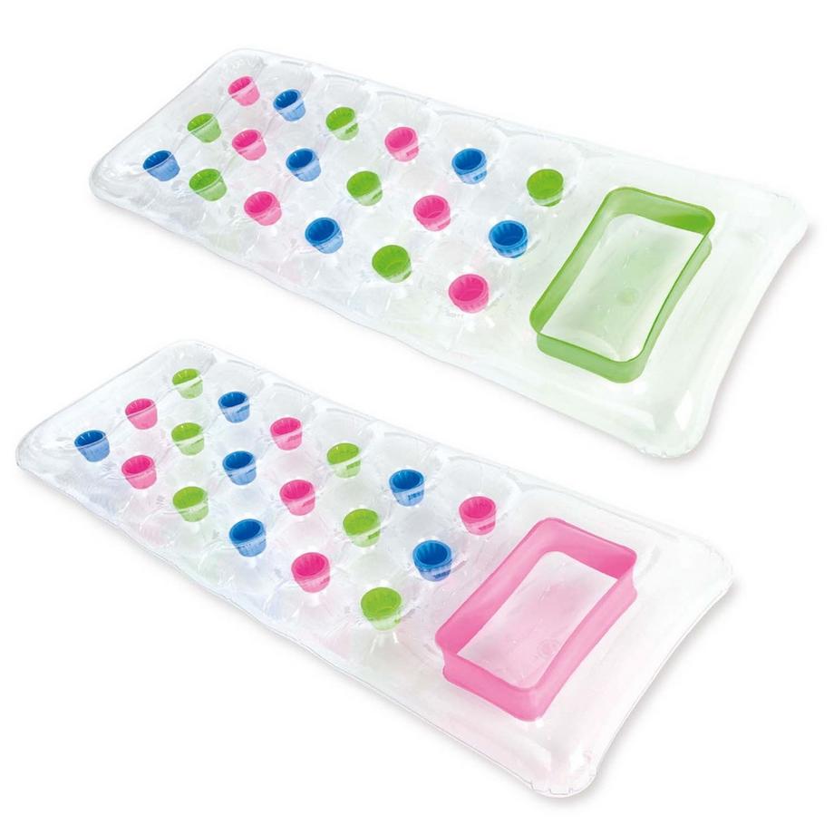 B2X  Materassino da spiaggia con finestra 188 x 71 cm INTEX 59894 rosa 