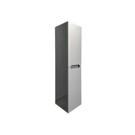 Vente-unique Colonne de salle de bain suspendue - Gris - L30 x l30 x 120 cm - STEFANIE  