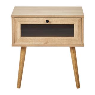 Beliani Comodino 1 cassetto en Pannello di fibre (LDF) Minimalista ALBANY  